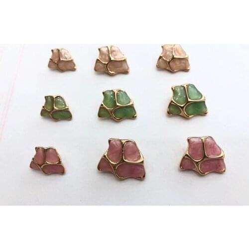 6pcs Decorative Buttons for Clothing Sewing Women Coat Suit Gold Metal Button on Clothes Needlework Accessorie apparel