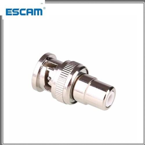 ESCAM BNC03 JR B9 BNC Male Plug To RCA Female Jack Adapter Connector Coaxial CCTV Durable CCTV Camera Accessories BNC RCA