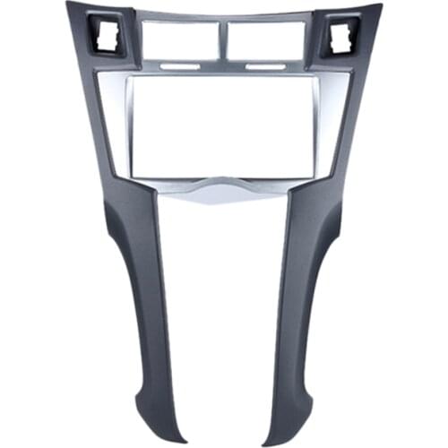 2 Din Car Stereo Frame Trim Kit of Dashboard for 2005-2011 Toyota Yaris Vitz Platz DVD Player Installation Bezel