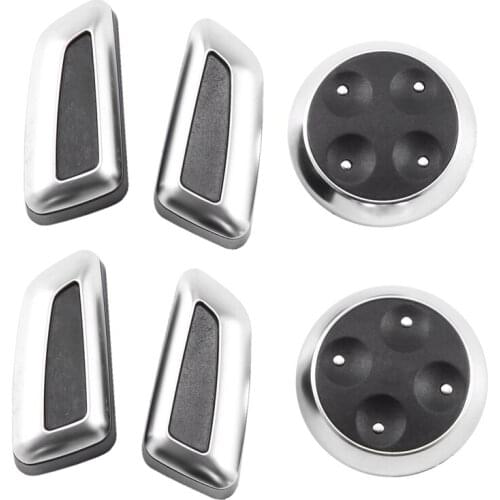 Car Styling Interior Auto Seat Adjustment Button Switch Cover Trim Decorative for A4 B8 A6 C6 C7 A5 A7 Q5 Q3