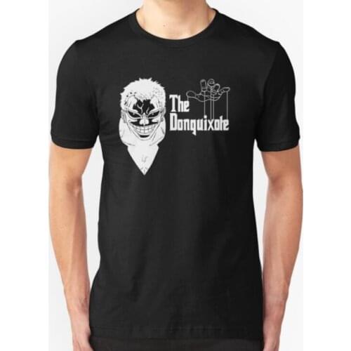 Donquixote Doflamingo One Piece Manga Anime Tee Shirt Fashion New Summer Classical Solid Color Short Sleeve Loose Skull T Shirt