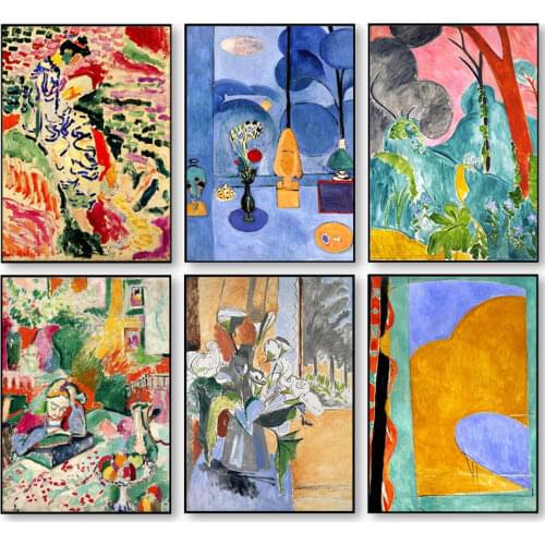 Henri Matisse HD Prints Wall Art Fauvism Posters Nordic Paintings Landscape Posters and Prints Home Decor Pictures Living Room