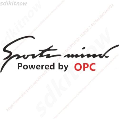 28x10cm New Powered By OPC Car Sticker Decal S For OPEL Mokka Corsa Meriva Zafira Astra J H G Vectra Antara Insignia