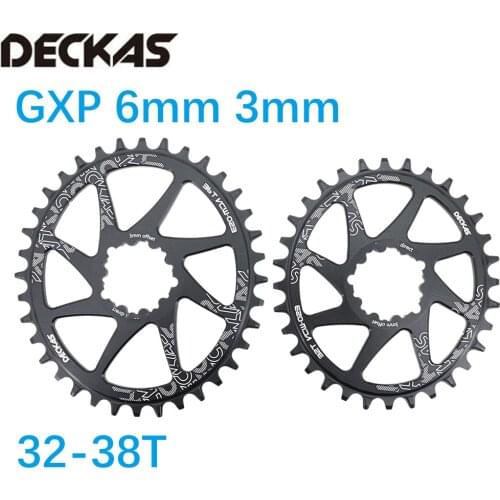 Deckas Direct Mount Oval Chainring 6mm Offset for Sram GXP XX1 Eagle X01 X1 X0 X9 Road Bike mountain 6 mm 32T 34T 36 38 MTB