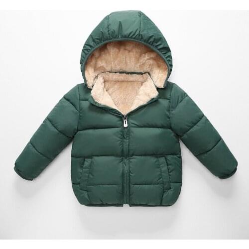 Childrens Lambskin Quilted Boys' Down Jacket Cotton-Padded Clothes Girls Winter Down Coat Kids Outfits Childrens Warm Clothing