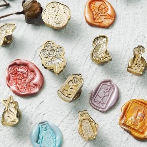 Witch Rose Wax Stamp Special-shaped Embossed Lacquer Seal Sophia Cathedral Hand Account Wax Seal Wedding Decoration Gift