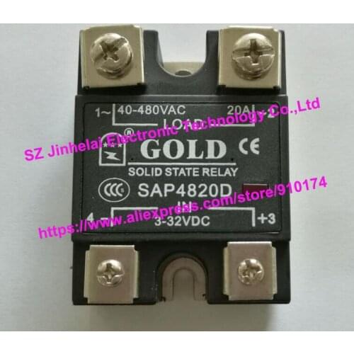 SAP4820D GOLD Authentic original AC SOLID STATE RELAY 20A 40-480VAC 3-32VDC