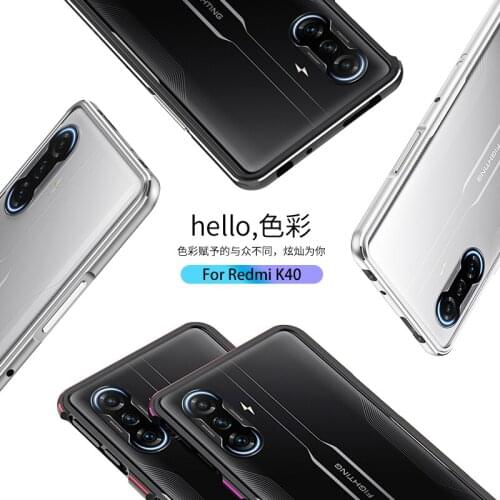For Xiaomi Redmi K40 Gaming 6.67inch Luxury Colorful Aluminum Bumper Metal Frame Protector For Redmi K 40 K40 Game Funda Coque