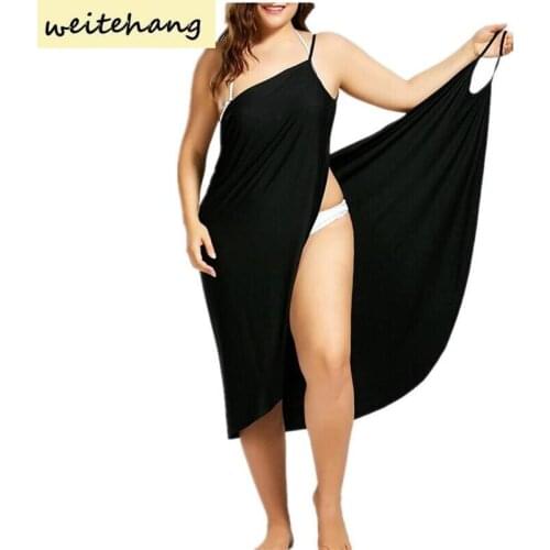 Women Plus Size Pareo Beach Cover Up Wrap Dress Bikini Bathing Suit Women Robe De Plage Beachwear Femme Tunic Kaftan Dress 325
