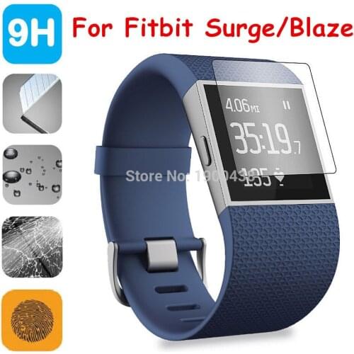 5pcs/lot Tempered Glass Screen HD Clear Screen Protector Scratch-resistant Film For Fitbit Surge/Fitbit Blaze Smart Film