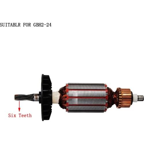 AC220V-240V ROTOR/ARMATURE SUITABLE FOR BOSCH GBH2-24 HAMMER 6TEETH