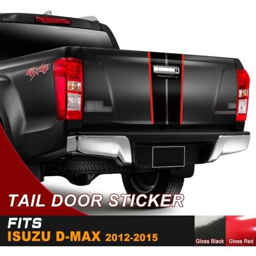 Dmax tail gate car sticker off road decal for dmax 2012 2013 2014 2015 2016 2017 2018