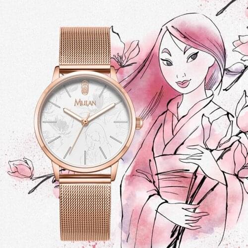 Big Sale Luxury Mulan Princess Lady Quartz Watches Smart Girl Gift Young Woman Fashion Clocks Junior Trendy Time Teen Hour Femal