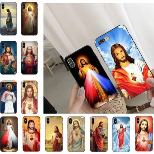 Divine Mercy Jesus Cross Phone Case For iPhone 11 8 7 6 6S Plus 7 plus 8 plus X XS MAX 5 5S XR 12 11 Pro max se 2020 Funda Cover