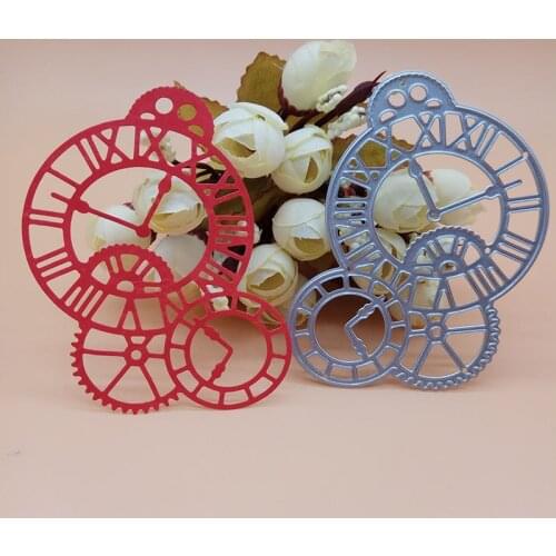 ClockNew Time Axis Metal Cutting Dies Stencil Scrapbooking Photo Album Card Paper Embossing Craft DIY
