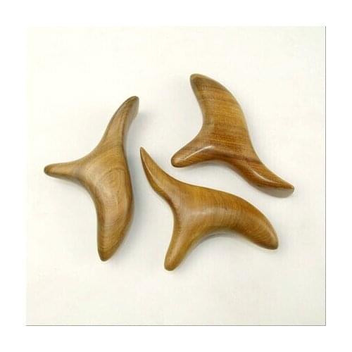 Handmade wood trigonometric massage device wooden massage device oak triangle massage acupoint massage device meridiarns