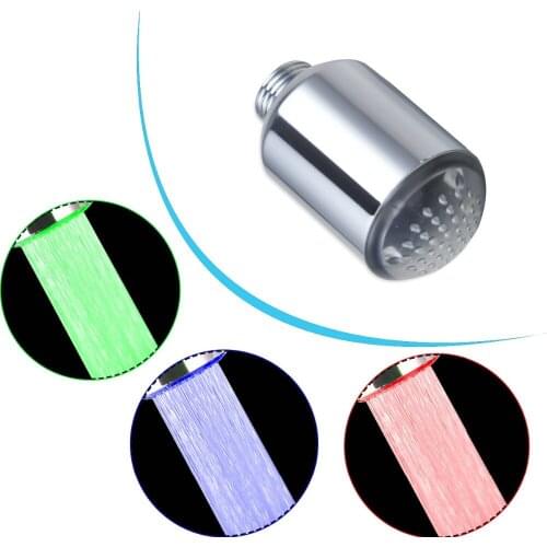 E-pak D004/3 No battery Automatic Temperature Sensor 3 Color Glow Shower LED Light Water Faucet Tap Dropshipping