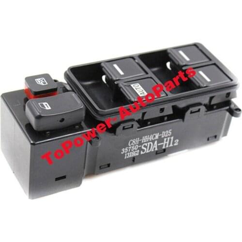 Electric Master Power Window Switch Front Left 35750-SDA-H12 for Hondaa Accord EX-L EX LX SE DX Odyssey 2003-2008 35750SDAH12