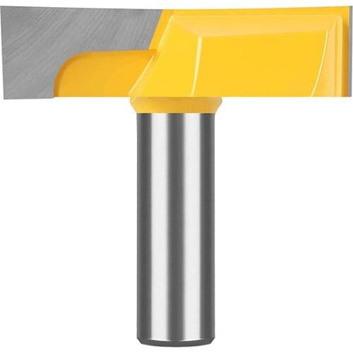 1/2 Inch Shank Bottom Cleaning Router Bit Mortising Bit Slab Flattening Woodworking Milling Cutter for Wood Table Polishing 12