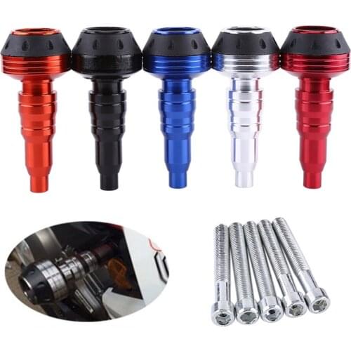 HOT! Motorcycle CNC Aluminum Crash Pads Exhaust Sliders Crash Protector For most motorcycles with a 10mm installing hole