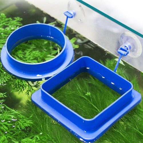 Fish Feeding Ring Fish Tank Floating Food Feeder Station Aquarium Water Plant Buoyancy Circle