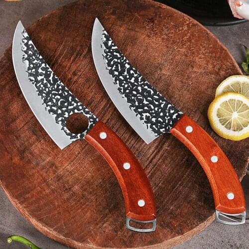 Forged Scimitarsr Slicing Fish Boning Knife Slaughter Knife Kitchen Knife Chef Knife Hungting Knife Fishing Knife Cooking Knife
