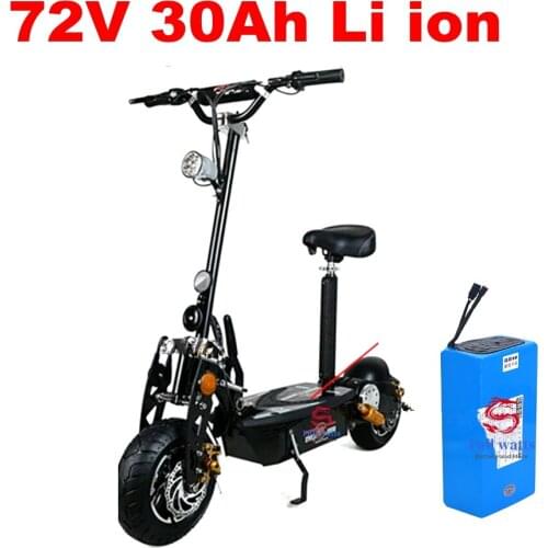 72v 30Ah lithium ion battery Lithium polymer bluetooth APP for bike 3500w scooter Go Cart skateboad motorcycle +5A charger