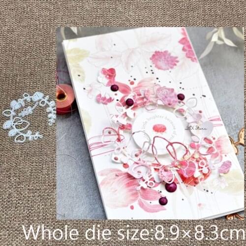 New Design Craft Metal stencil mold Cutting Dies leaves wreath decoration scrapbook die cuts Album Paper Card Craft Embossing