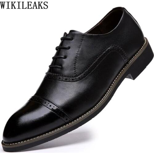 Office 2021 Formal Shoes Men Fashion Oxford Shoes for Men Business Suit Men Dress Shoes Leather Wedding Dress Zapatos De Hombre