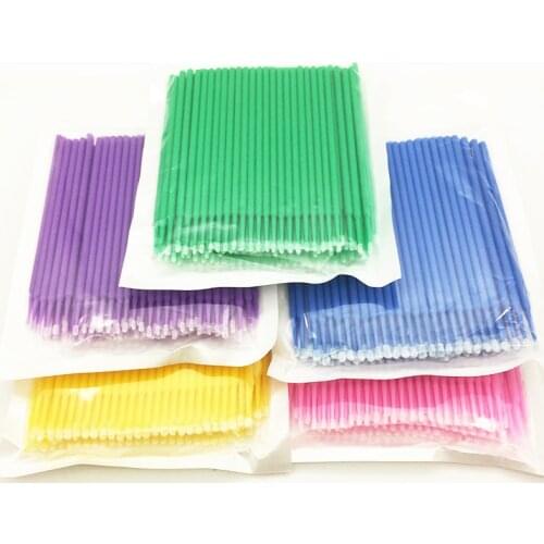 100/5 PCS Disposable Makeup Cotton Swab Mini Individual lash Applicators Mascara Brushes Eyelash Extension For Maquillaje Makeup