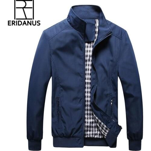 2016 Autumn New Arrival Hot Selling Simple Design Solid Business Jackets Thin High Quality Breathable Stand Collar Coats M394