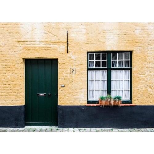 Outdoor Brick Wall House Photography Backdrop Children Photo Booth Backgrounds for Photography Studio Photophone Photo Shootings