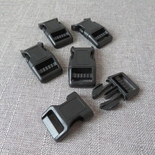 100pcs/Lot Plastic release buckle for bag dog collar paracord bracelet bag backpack strap webbing Clasp 15mm 20mm 25mm accessory