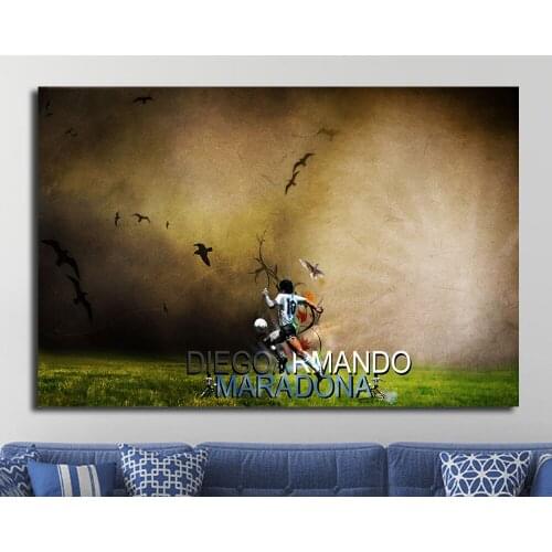Custom Poster Silk Home Deco 12 Decoration Legend Diego Armando Maradona Football Super Star Great Wall Art Christmas Gift