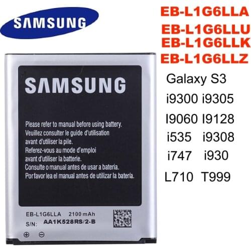 SAMSUNG Orginal EB-L1G6LLA EB-L1G6LLU EB-L1G6LLK EB-L1G6LLZ 2100mAh Battery For Samsung Galaxy S3 Samsung Galaxy S3 i9300 i9305