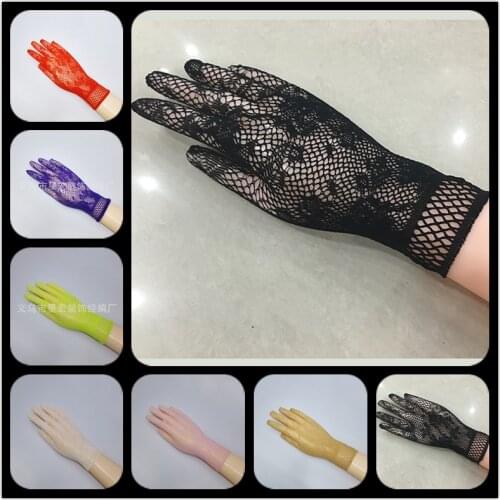 Sexy transparent lace elastic gloves bride sleeve gloves mesh liturgy gloves sexy gloves lace 610
