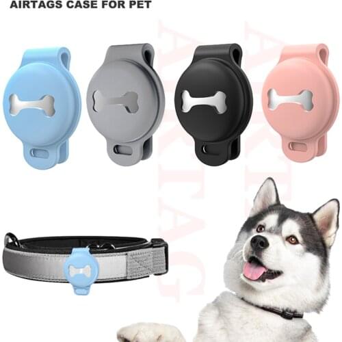 Pet Silicone Protective Case For Airtag Tracker Anti-lost Dog Collar AirTag Holder Dog Cat Collar GPS Finder Pet Accessories New