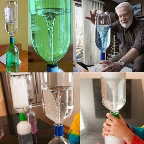 Vortex Bottle Connectors Tornado In A Bottle Fountain Connection Cyclone Tube Tornado Connector Water Twist Vortex Magic Toy