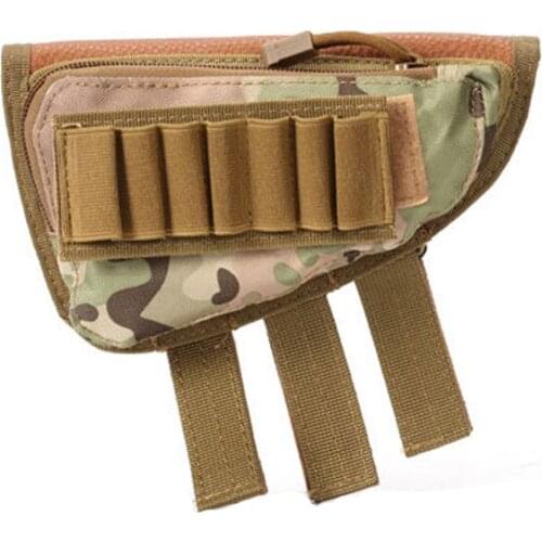 Tactical Gills Bag Hunting Rifle Holster With Magazine Pouch Military Bullet Holder Bag Buttstock Shell Holder Cheek Rest Pouch