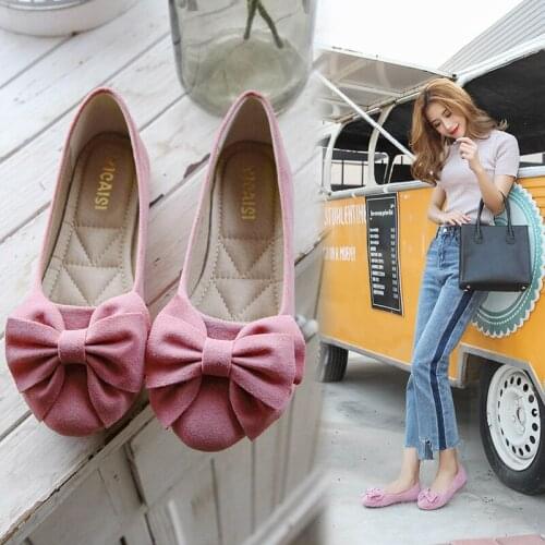 Classic Black Shoes Womens Flat Shoes Butterfly Knot Womens Shoes Woman Shoes Women Flat Shoes Loafers Women