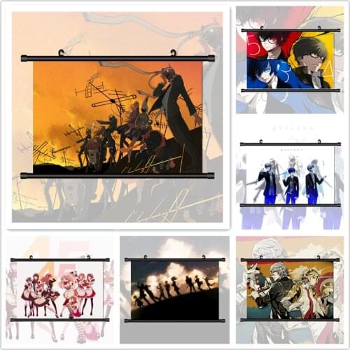 WTQ Persona 4 Anime Manga HD Print Retro Poster Canvas Painting Anime Posters Wall Decor Poster Wall Art Picture Home Decor