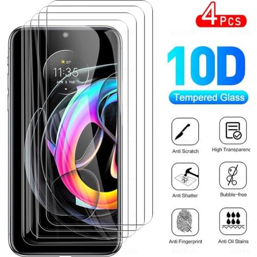 4Pcs Full Cover Protective Glass For Motorola Edge 20 Lite Tempered Glass Screen Protector Film For Moto Rola Edge20 20Lite 6.7"