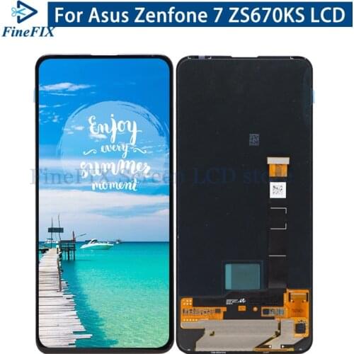 6.67 inch New Full LCD display + Touch screen digitizer assembly Replacement For Asus Zenfone 7 ZS670KS LCD for ASUS_I002D LCD