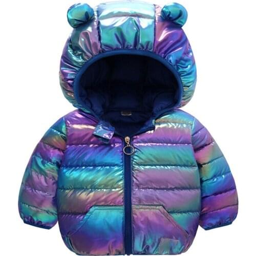 Winter Coat for Children Clothes New Autumn Fashion Dazzle Bright Thick Down Cotton Warm Outerwear Kid Boys Girls Jacket Coats