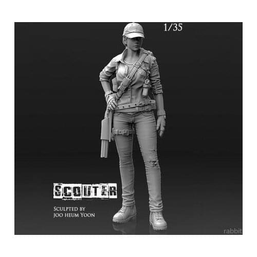 1/35 (50mm) Resin Kits modern female soldiers were mercenaries resin self-assembled A-031