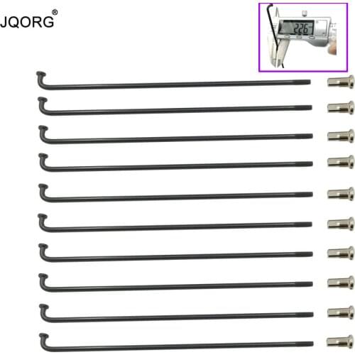 13G Black Color Spokes 304 Stainless Steel J-BEND Electric Bike Spokes Diameter 2.26 mm Length 30-310mm Customize E-bike Spokes