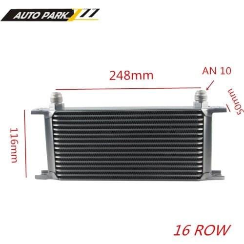 16ROW AN-10AN UNIVERSAL aluminum ENGINE TRANSMISSION OIL COOLER