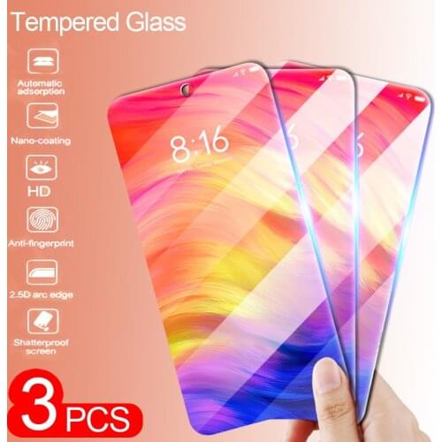 3Pcs Protective Glass Redmi note 7 8 pro Screen protector for Xiaomi Redmi note7 note8 pro Tempered Glass xiomi red mi note8pro