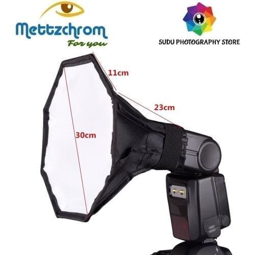 30cm Octagon Studio Flash Softbox For Nikon Godox Yongnuo Canon Speedlite Universal Softbox