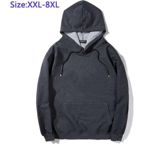 7XL 8XL Clothing For Mens Hoodies Casual High Quality Coat Loose Single Jacket Comfortable Large Man Big Top Size XXL-8XL